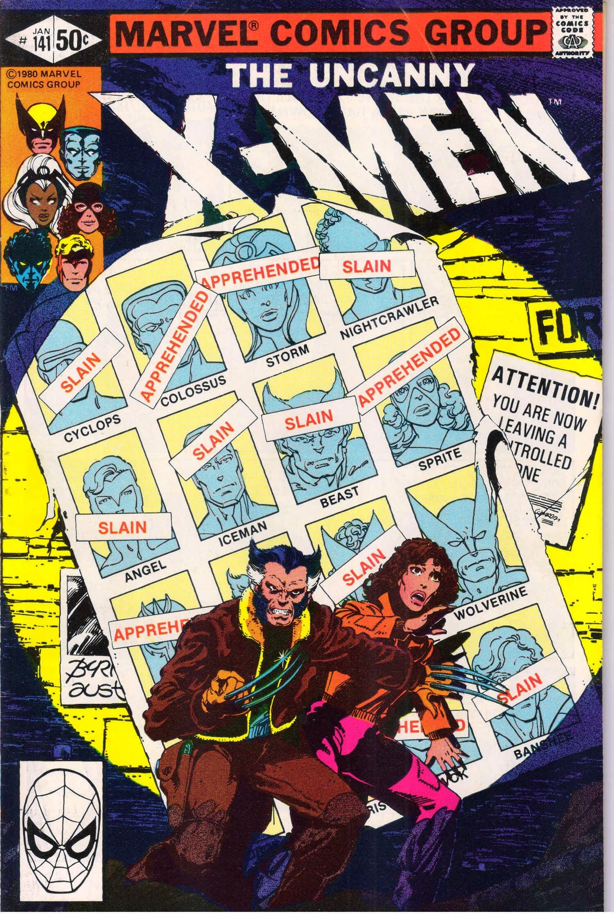 UNCANNY X-MEN #141 (1981) 8.5 (VF+) DAYS OF FUTURE PAST PT 1
