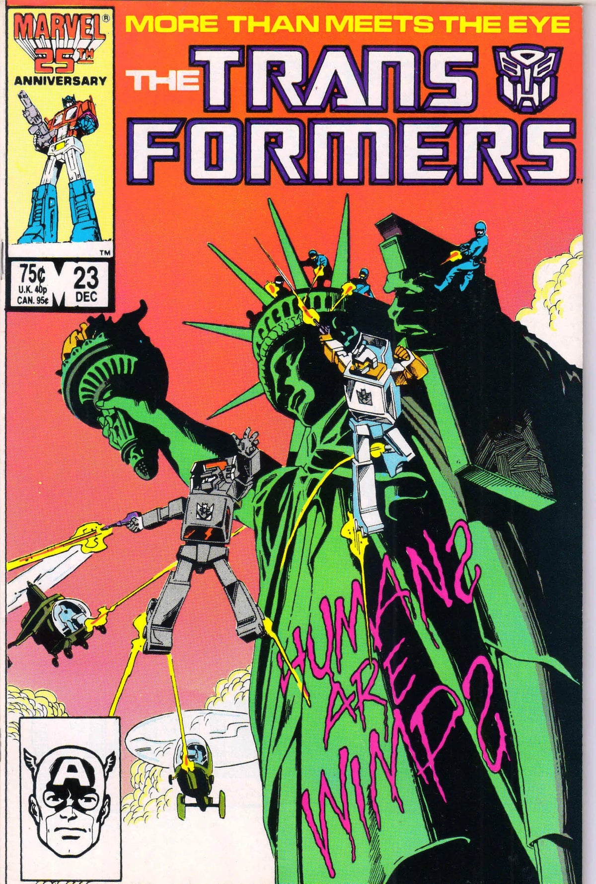 TRANSFORMERS #23 (1986) 9.6 (NM+)