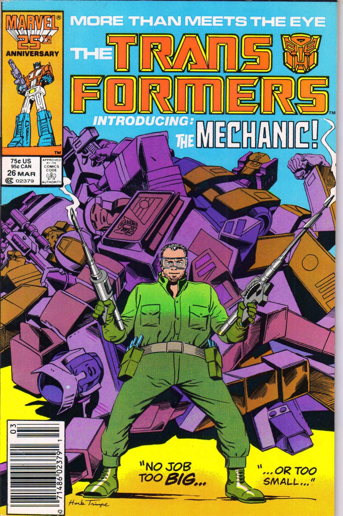TRANSFORMERS #26 (1987) NEWSSTAND 9.2 (NM-)