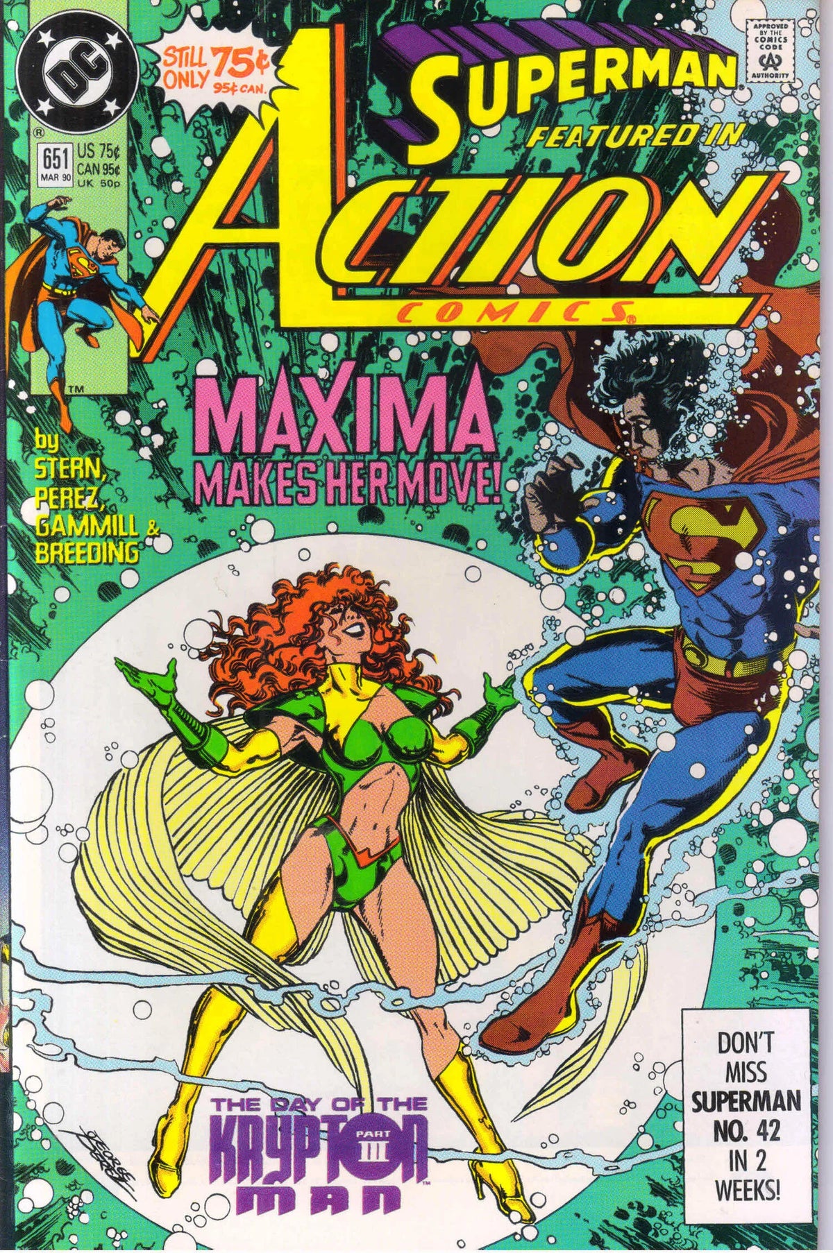ACTION COMICS #651 (1990) 9.4 (NM)