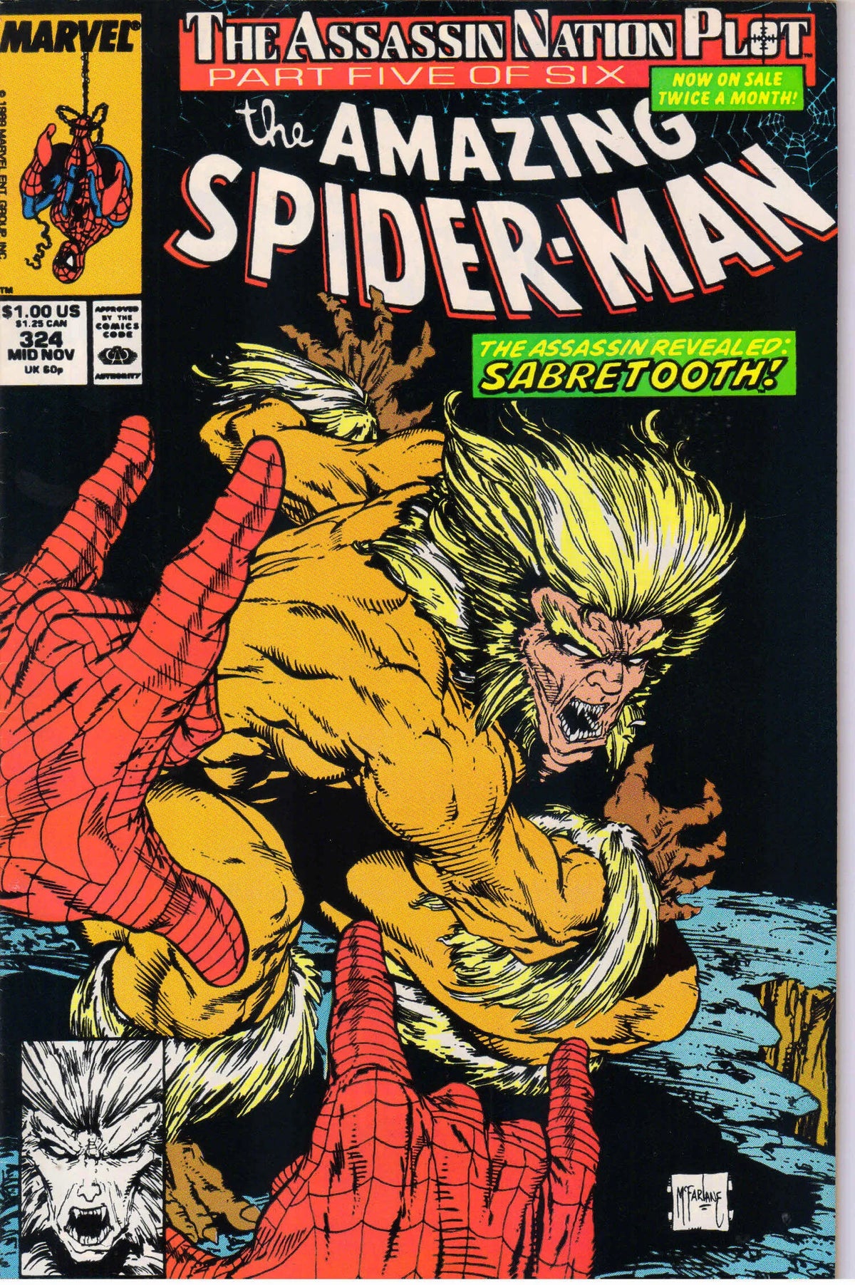 AMAZING SPIDER-MAN #324 (1989) 9.2 (NM-)