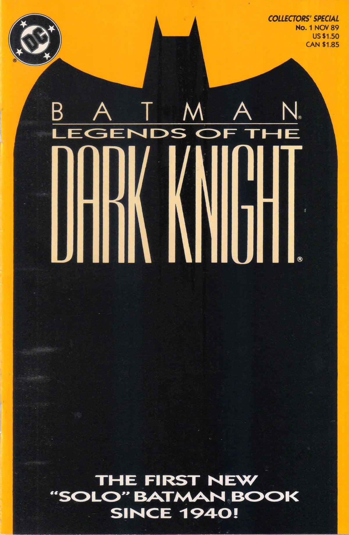 BATMAN LEGENDS OF THE DARK KNIGHT #1 (1989) 9.6 (NM+)