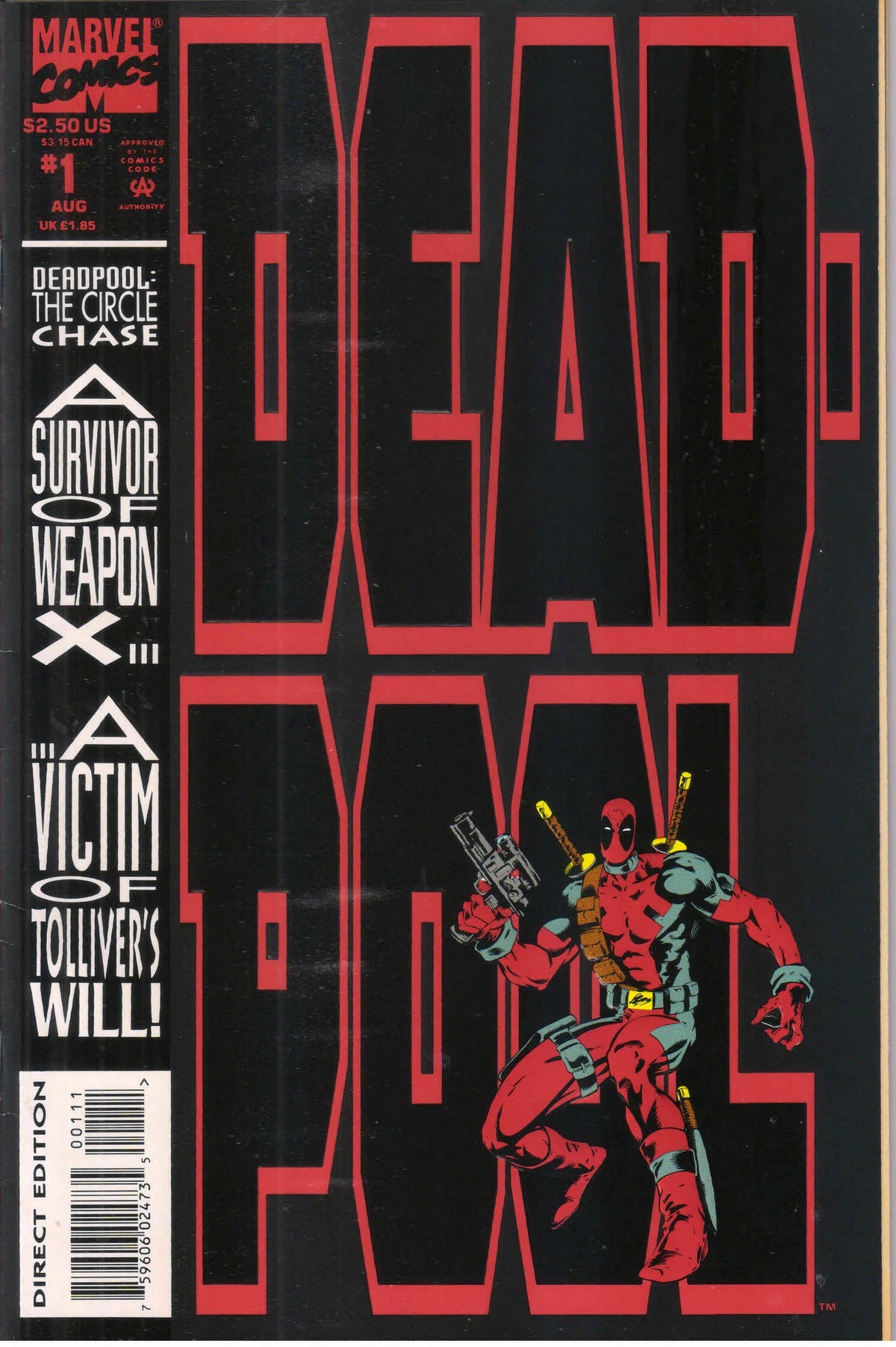 DEADPOOL : THE CIRCLE CHASE #1 (1993) 8.0 VF