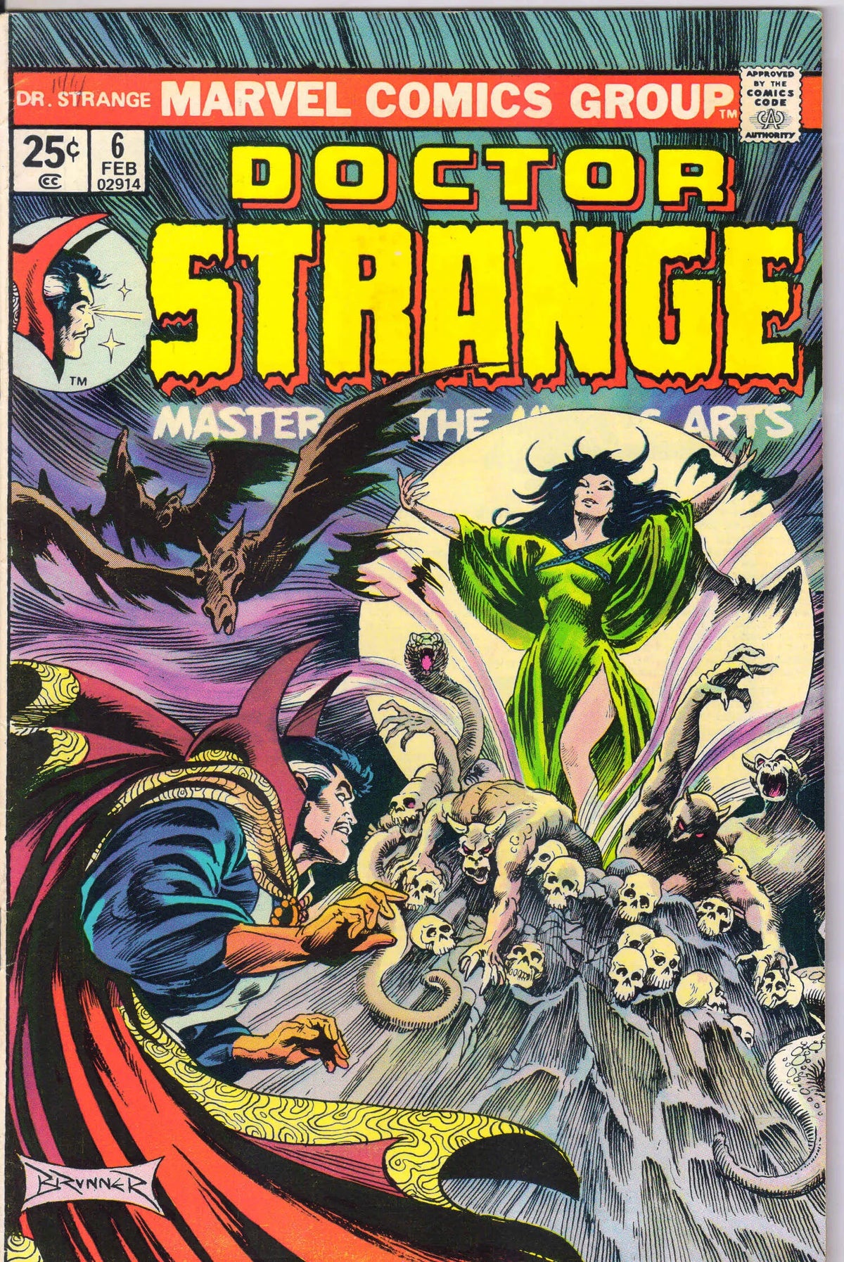 DOCTOR STRANGE #6 (1975) 8.0 (VF) - MAJOR KEY