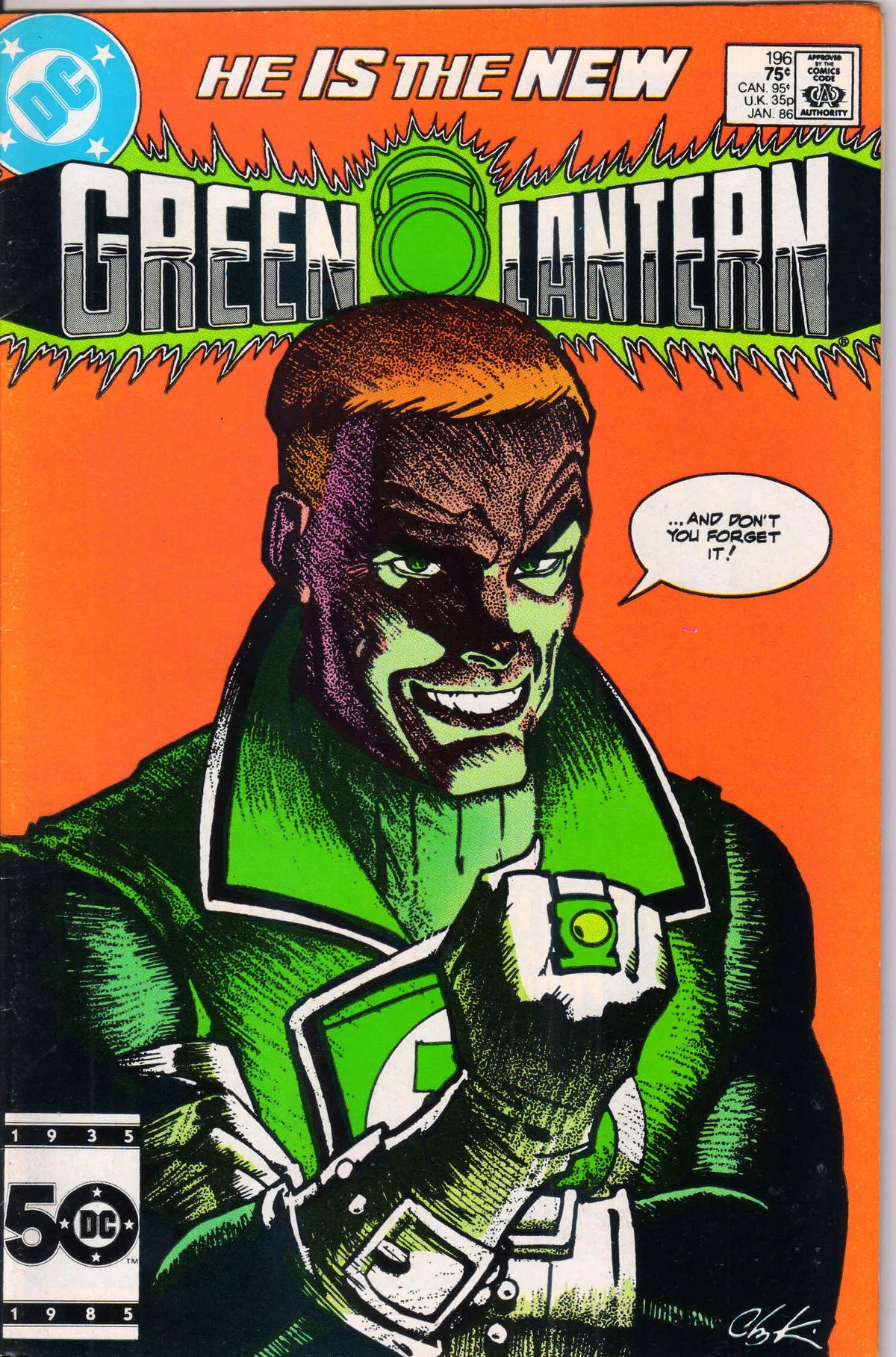 GREEN LANTERN #196 (1986) 8.5 (VF+)
