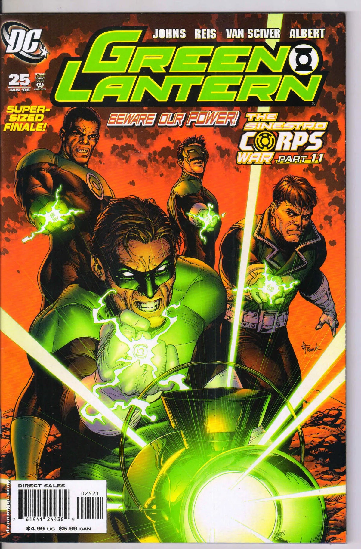 GREEN LANTERN #25 (2007) 9.6 (NM+) MAJOR KEY