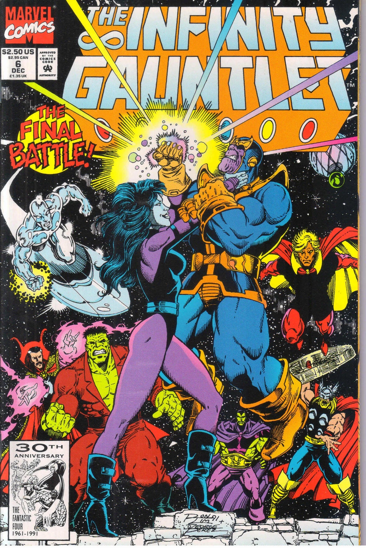 INFINITY GAUNTLET #6 (1991) 9.6 (NM+)