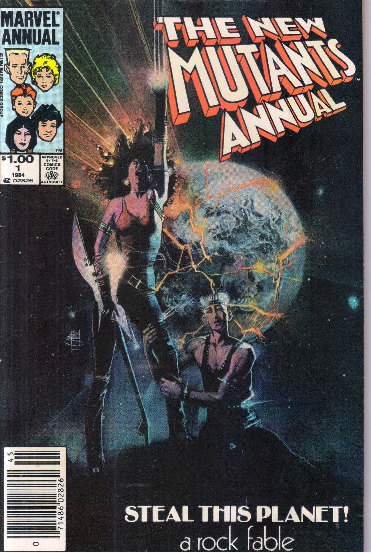 NEW MUTANTS ANNUAL #1 (1984) NEWSSTAND EDITION 9.2 (NM-)
