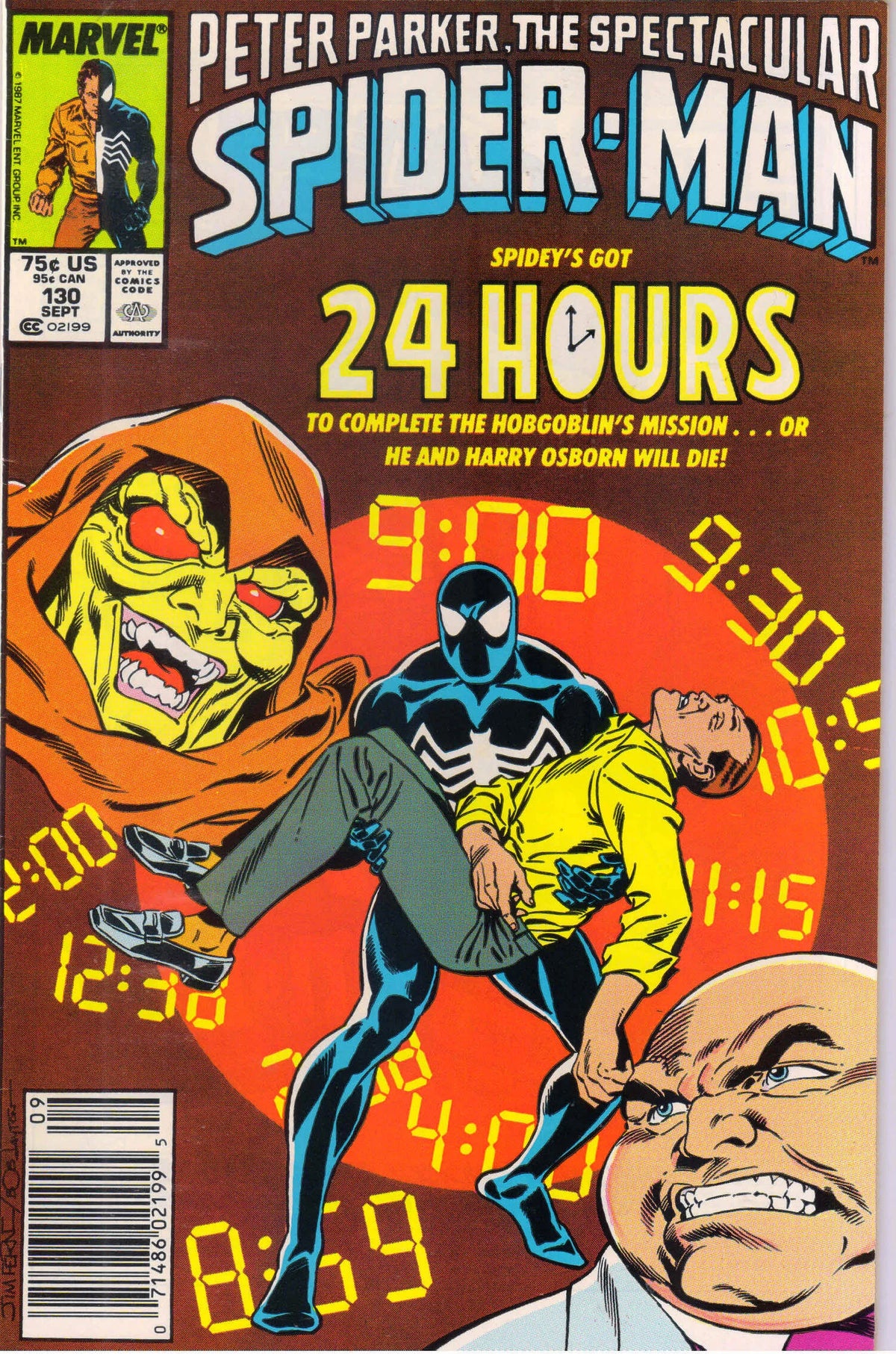 SPECTACULAR SPIDER-MAN #130 (1987) NEWSSTAND 9.2 (NM-)