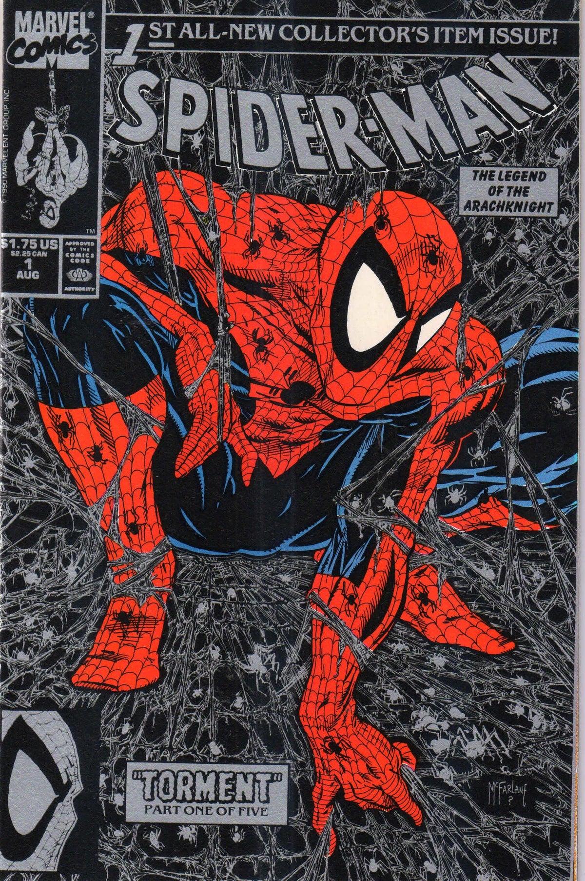 SPIDER-MAN #1 (1990) SILVER 9.8 (MT)