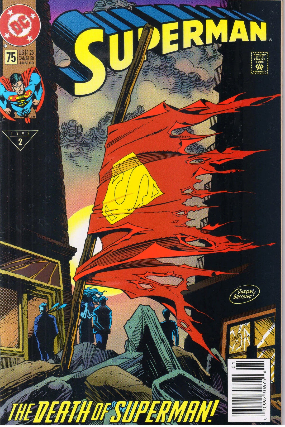 SUPERMAN #75 (1993) NEWSSTAND 8.0 (VF)