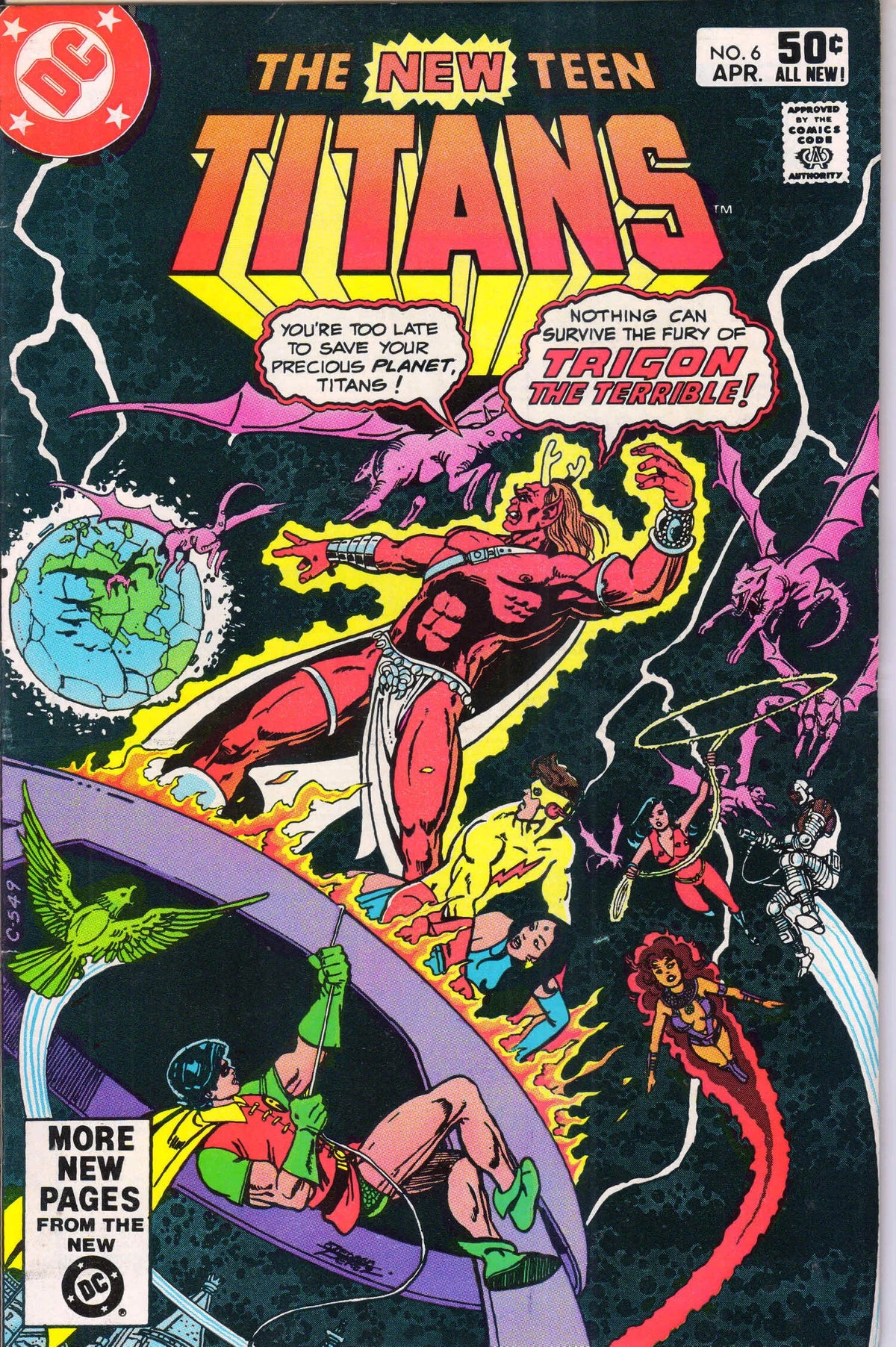 NEW TEEN TITANS #6 (1981) 9.0 (VF/NM)