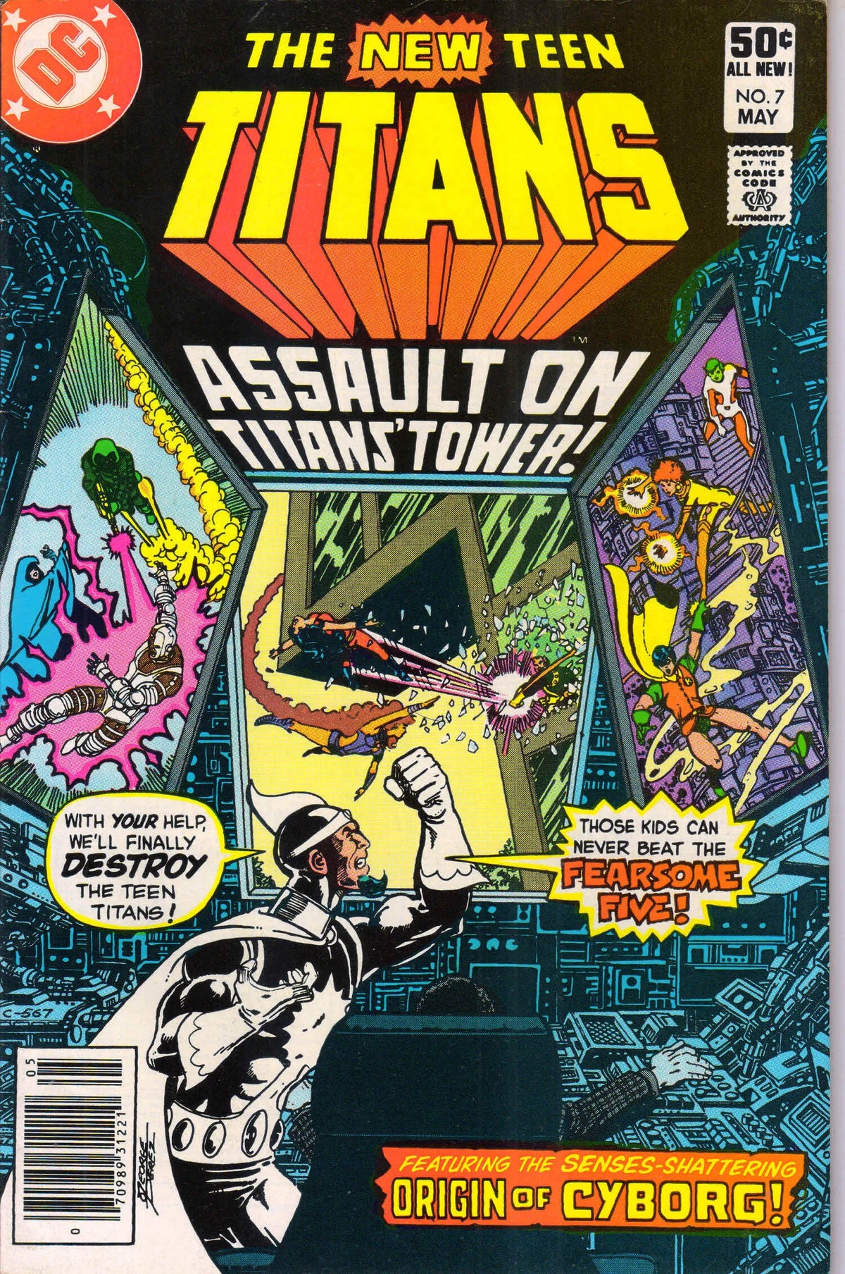 NEW TEEN TITANS #7 (1981) NEWSSTAND 9.0 (VF/NM) - MAJOR KEY