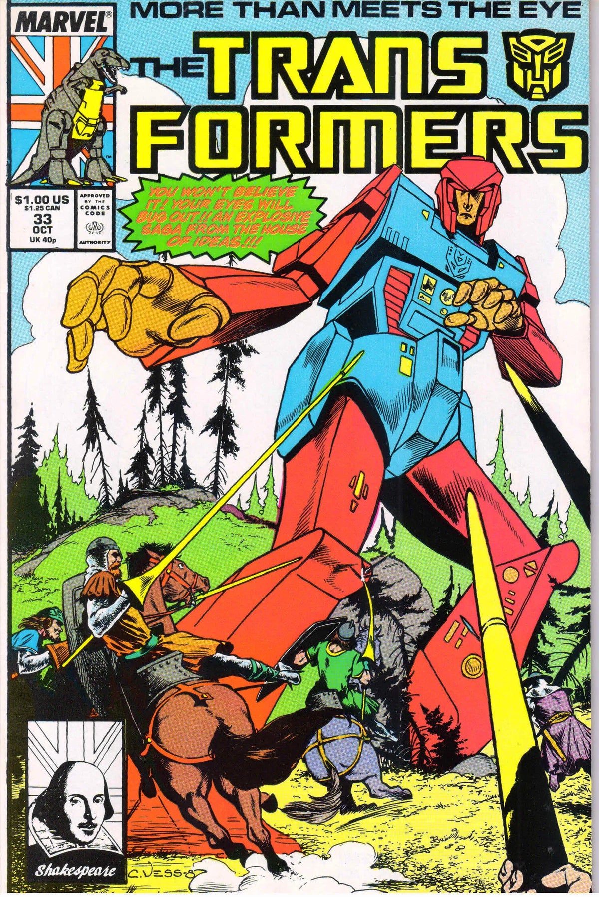 TRANSFORMERS #33 (1987) 9.8 (MT)