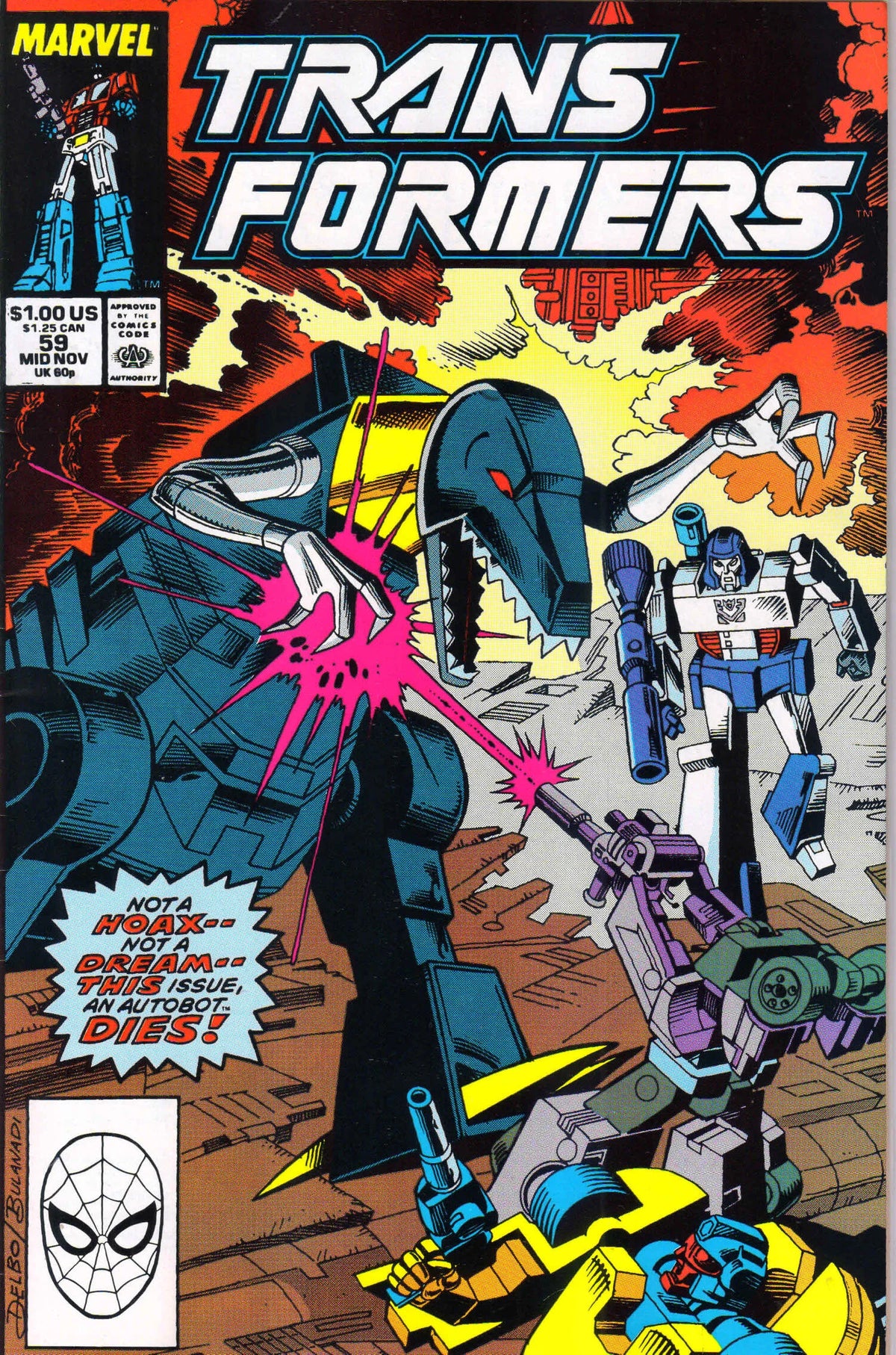 TRANSFORMERS #59 (1989) 9.4 (NM)