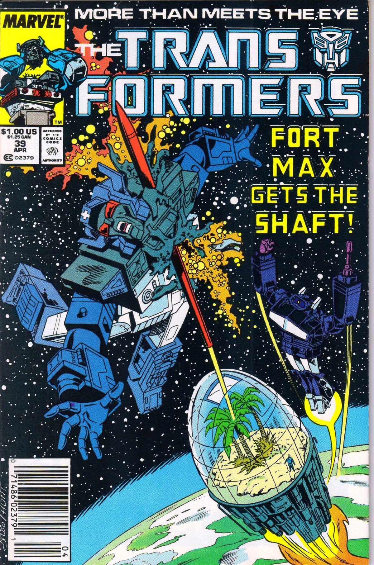 TRANSFORMERS #39 (1988) NEWSSTAND 9.2 (NM-)