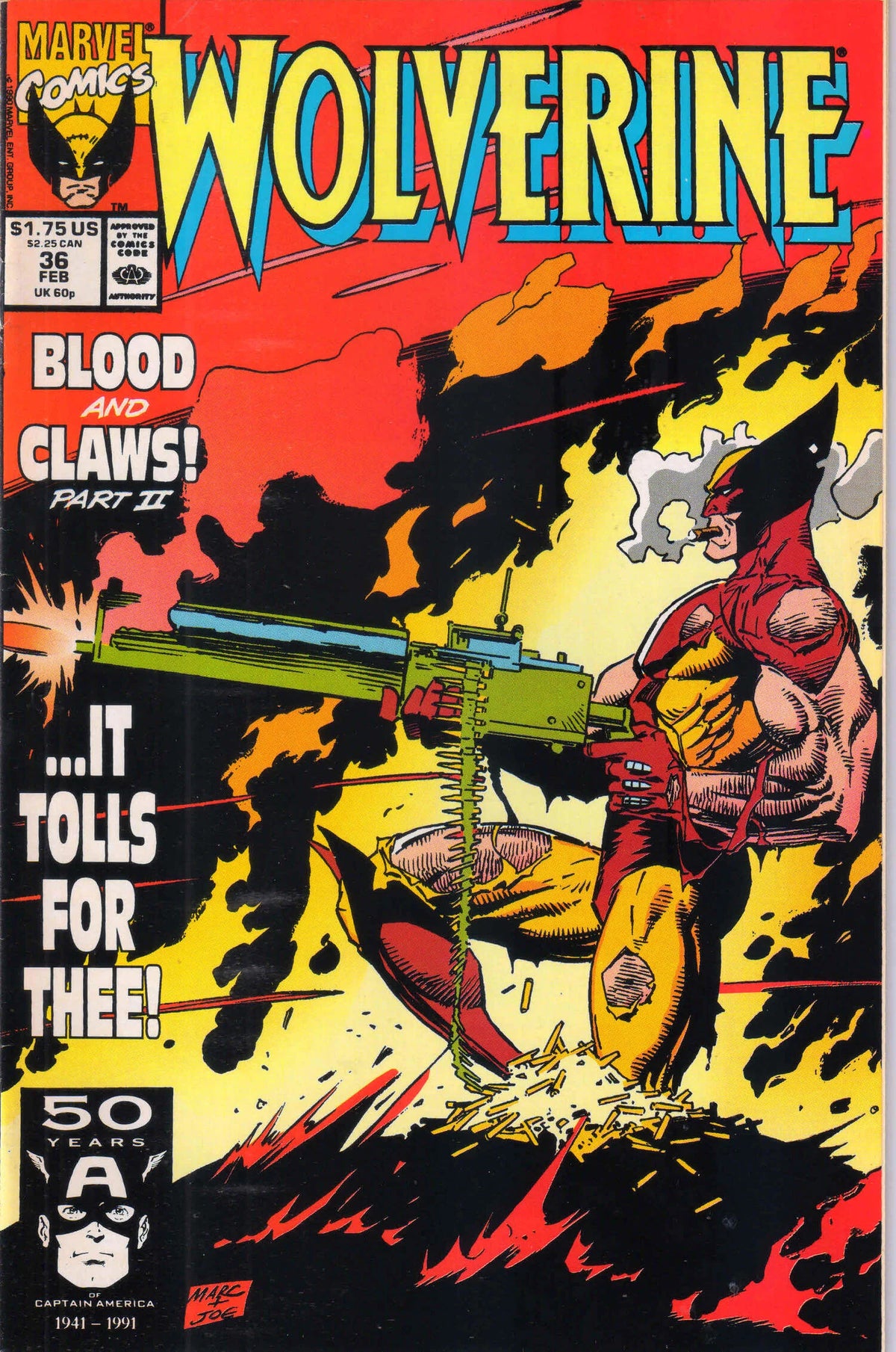 WOLVERINE #36 (1991) 9.0 (VF/NM)