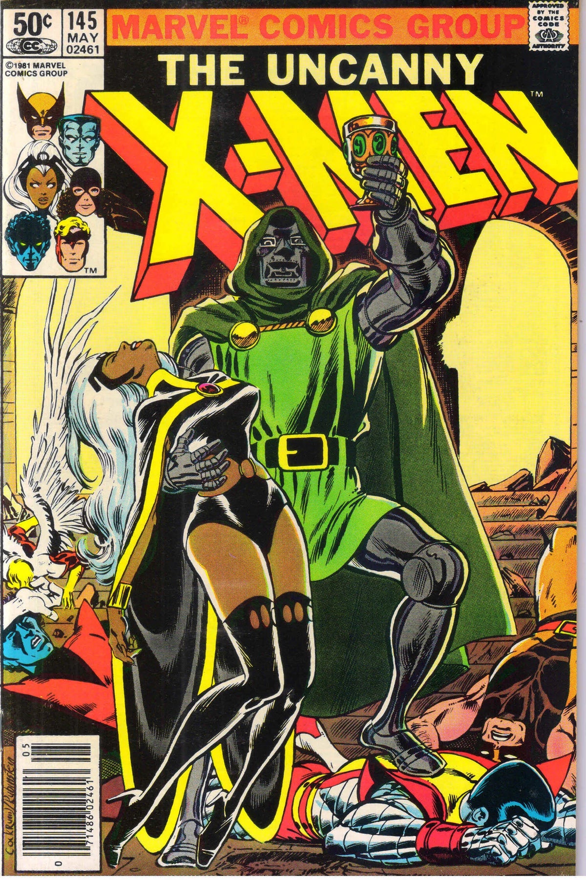 UNCANNY X-MEN #145 (1981) NEWSSTAND 9.4 (NM) ICONIC DR DOOM COVER